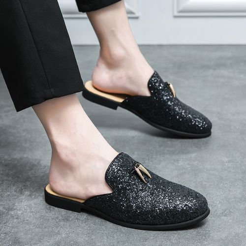 Mens leather mule shoes outlet