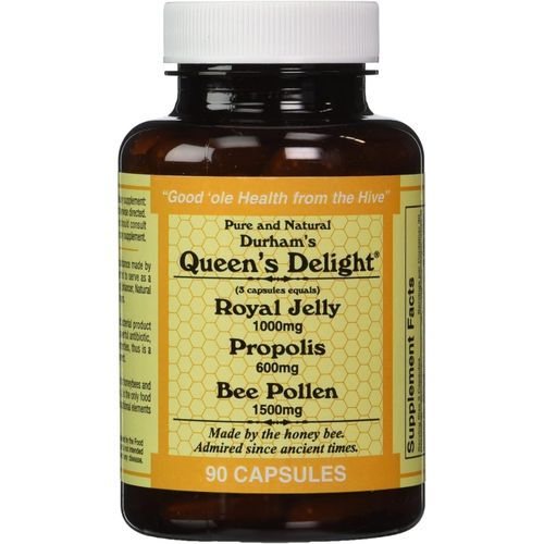 product_image_name-Durham's-Delight (Royal Jelly 1000mg, Propolis 600mg, Beepollen 1500mg) In 3 Daily Capsules 90 Caps-1