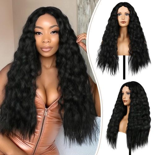 Generic Long Hair Curly Wigs Heat Resistant Fiber Cosplay Costume Party Wigs For Girls Daily Use Hair Styling NO5246 Jumia Nigeria