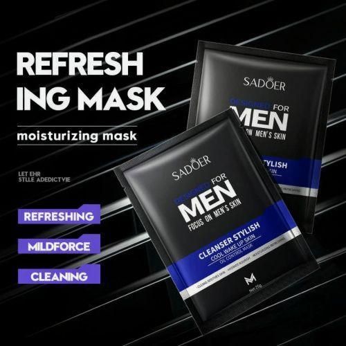 product_image_name-SADOER-Men’s Hydrating Face Mask – Oil Control & Refreshing Sheet Mask-2