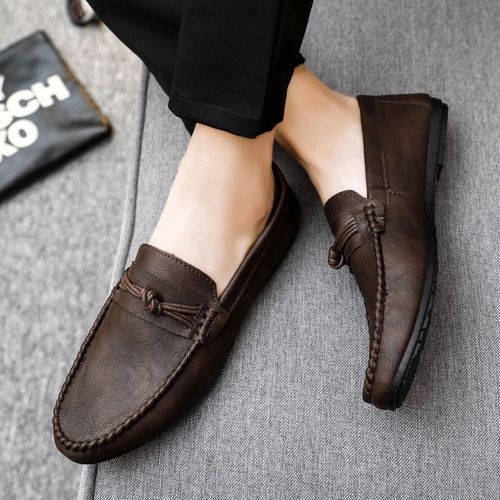 Fashion Classic Men's Suede Loafers Loafers Brown | Jumia Nigeria