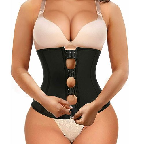 Fashion Miss Moly Women Waist Trainer Strap Corset Top With Zipper 3 Hook  Tummy Control Full Body Waist Cincher Slimming Trimmer