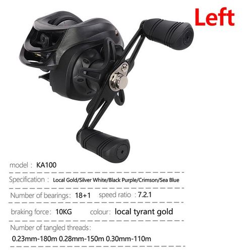 Generic Universal Fishing Reels Wheel Anti-Blast Line Bait Casting Reel  Lightweight Extended Metal Rocker Arm For Freshwater Saltwater