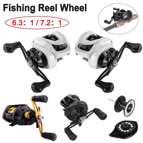 Generic Universal Fishing Reels Wheel Anti-Blast Line Bait Casting Reel  Lightweight Extended Metal Rocker Arm For Freshwater Saltwater