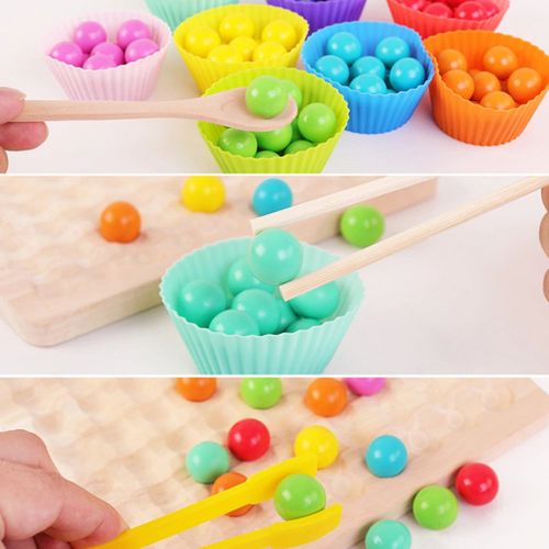 newest colorful beads clip toy kids