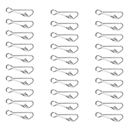 915 Generation 100Pcs Fishing Hooked Snap Links Fishing Swivel