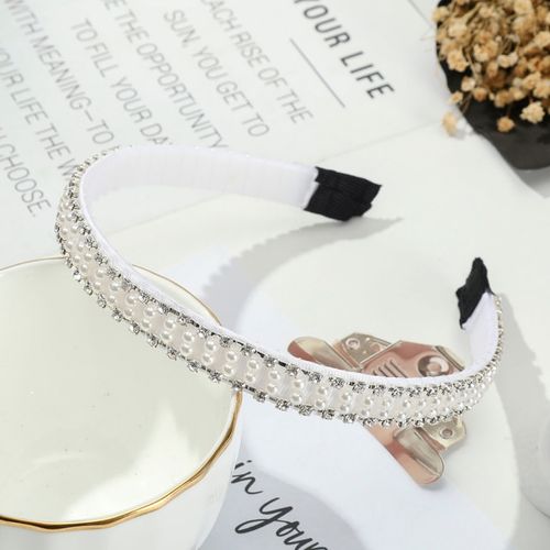 Levao Elegant Big Simulation Pearls Hair Hoop Headband Hair Bands