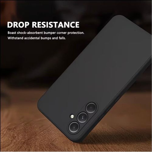 product_image_name-Samsung-S25 , S24 , S23 , S22 , S21 , S20 & Note 20 Silicone Protective Case – Matte Black Elegance with Full Camera Coverage, Shockproof Corners & Scratch-Resistant Shield.-3