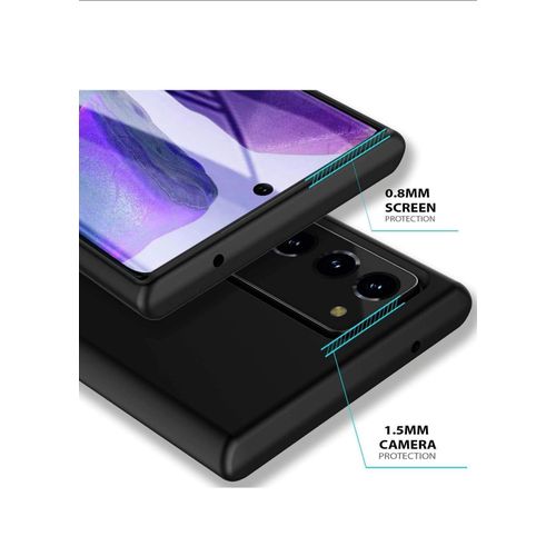 product_image_name-Samsung-S25 , S24 , S23 , S22 , S21 , S20 & Note 20 Silicone Protective Case – Matte Black Elegance with Full Camera Coverage, Shockproof Corners & Scratch-Resistant Shield.-5