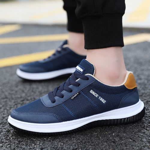 Fashion Men's Sneaker Breathable Hiking Outdoor Casual Shoes - Blue ...