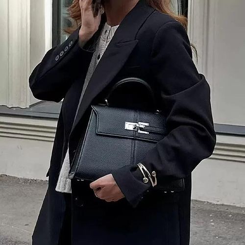 Fashion JWPEI RECTANGLE HANDBAG SHOULDER BAG  BLACK - image 3