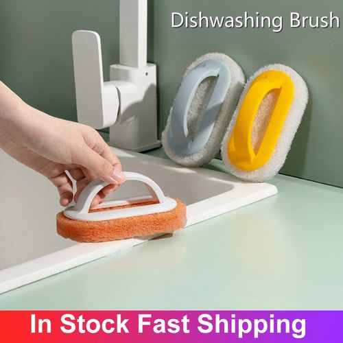 1pc Kitchen Cleaning Sponge With Handle