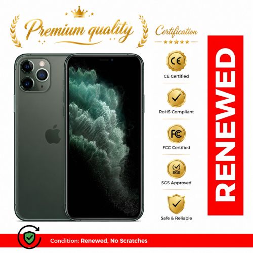 Renewed iPhone 11 Pro - 256G - 5.8“ - Dual SIM - Midnight Green