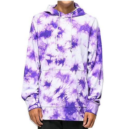Purple and white tie dye hoodie 2025