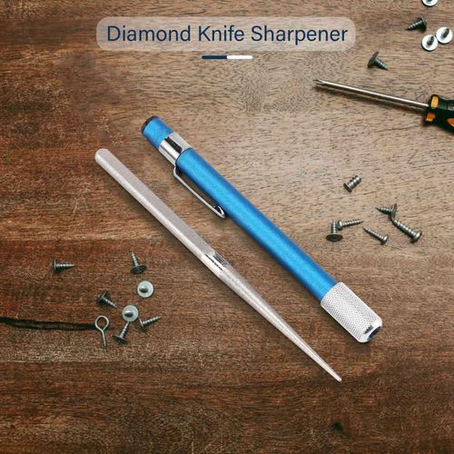 Outdoor Tool Pen Shaped Knife Sharpener Fishing Hook Pen Pencil Sharpener  Outdoor Sharpening Tool