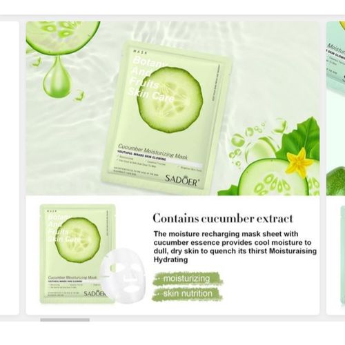 product_image_name-SADOER-10pcs Fruit Face Mask & Anti Wrinkle Moisturizing Skin Care-2