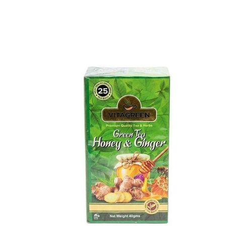 VITAGREEN Premium Quality Tea&Herb GREEN TEA, GINGER & HONEY