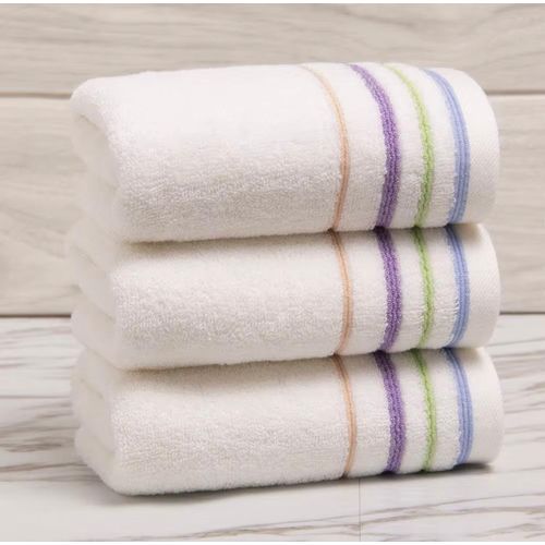 product_image_name-Generic-35*75 medium white 100% cotton face towels absorbent hand towel for bathroom -2