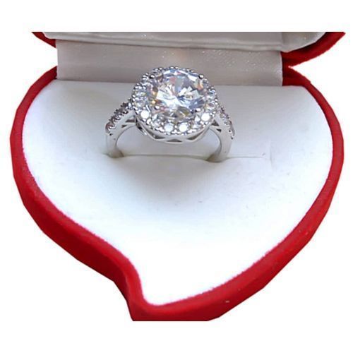 Fashion Silver PROPOSAL Engagement Ring Round Latched | Jumia Nigeria