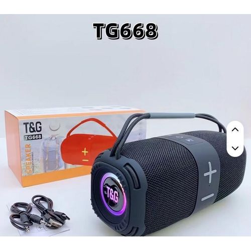 product_image_name-T&G-TG-668 Super Bass Outdoor Music Wireless Speaker Portable Boombox with Handle for Home Use & Gift Rechargeable Player(BLACK)-6