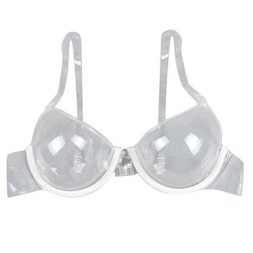 Fashion Clear Disposable Underwire Bra Women's Full Cup Push Up