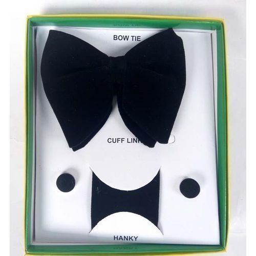 Buy The Tie Hub Solid Butterfly Bowties (Solid Black) at