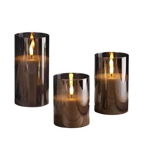Luminara Set 3 Battery Operated Flameless LED Pillar Candle - image 3