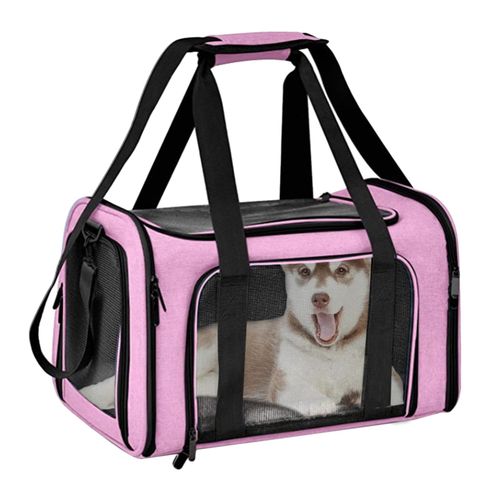 Pet Carrier for Large and Medium Cats, Soft-Sided Pet Carrier for Big Pink