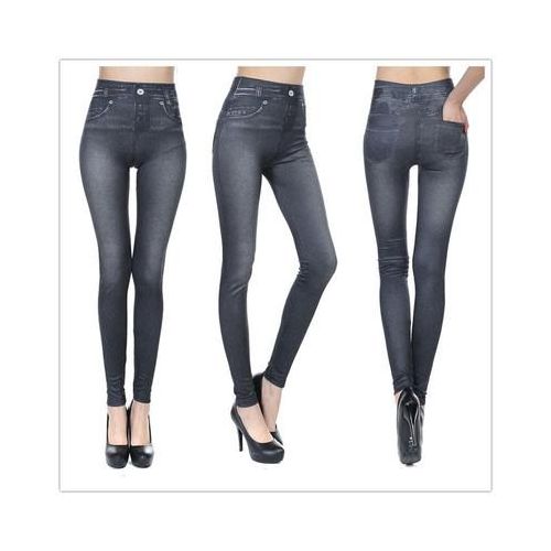 Generic Ogilvy Mather Women Leggings Fashion Faux Denim Jeans