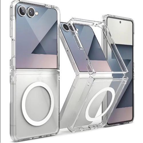 product_image_name-Samsung-Galaxy Z Flip 5 & Flip 6 Silicone Protective Case – Matte Black Elegance with Full Camera Coverage, Shockproof Corners & Scratch-Resistant Shield. ( Transparent )-1