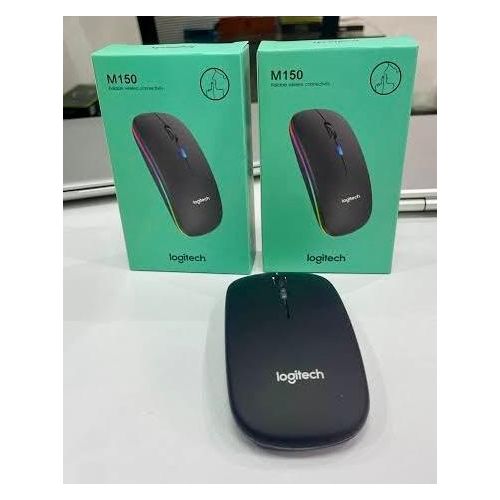 Logitech 3in1 RGB bluetooth rechargeable wireless Mouse - Zero Noise silent click Mouse M150