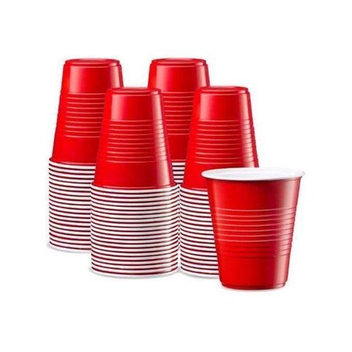 Multi Purpose Party Disposable Red Cups - Big Size 100pcs