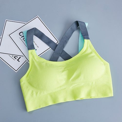 Women Yoga Fitness Bras Stretch Workout Tank Tops Seamless Vest