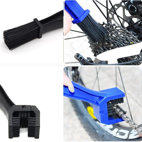 Generic 2 Pack Double Ended Bike Chain Cleaning Brush Motorcycle Chain Cleaner Tool - image 5