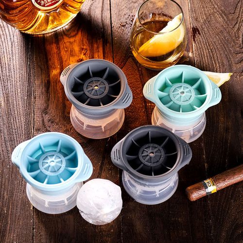 Silicone Sphere Ice Cube Mold Kitchen Stackable Slow Melting DIY Ice Ball  Round Jelly Making Mould For Cocktail Whiskey Drink