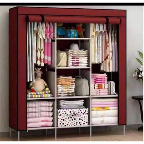 Generic 3 face Portable Fabric Wardrobe