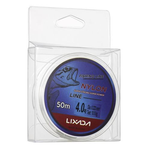 Lixada 50m Fishing Line Thread Clear White Thin Fishing