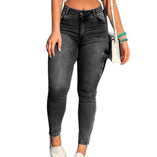 Fashion Women's Jeans/Pants High Waist Distressed High Elastic