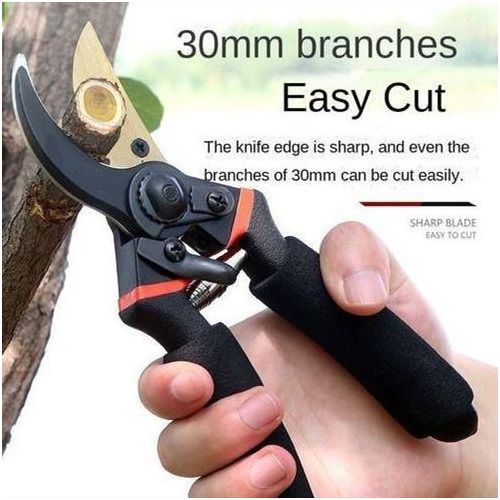 Generic Multifunctional fruit tree branch pruning, powerful pruning, thick branches garden, sharp hand pruning shears, professional gardening, garden pruning - black