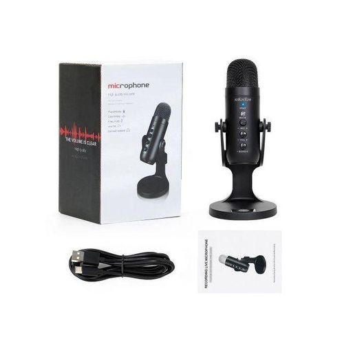 product_image_name-Generic-Professional Condenser Microphone PC Studio USB Microphone For Computer Gaming Streaming Video Mic Podcasting Recording-1