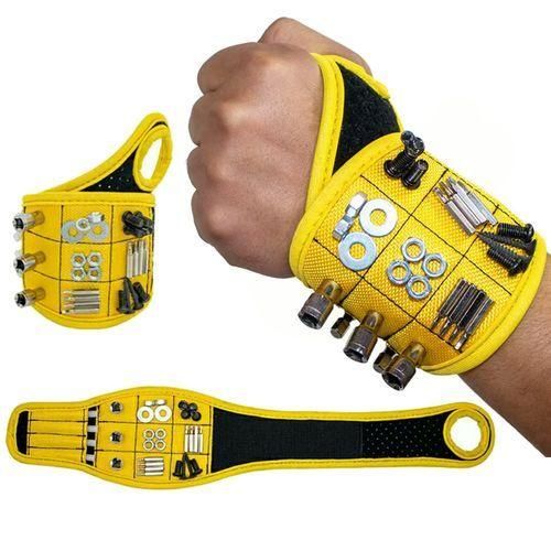 product_image_name-Beleoter-DIY Magnetic Wrist Band with Velcro - Handy Screw & Hardware Organizer for Home Repairs-1