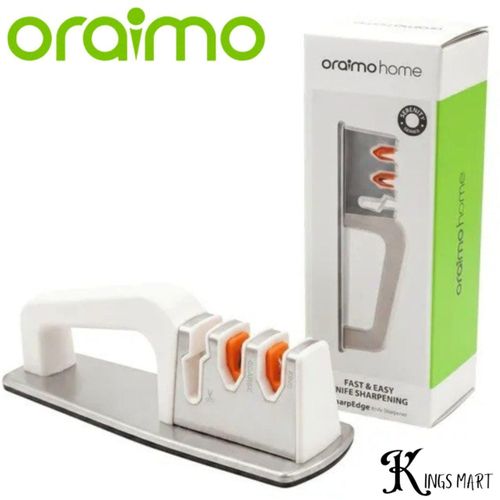 Oraimo Sharp-Edge Efficient Space Saving Sharpening 3-Stage Scissors and Knife Sharpener OHKC-013