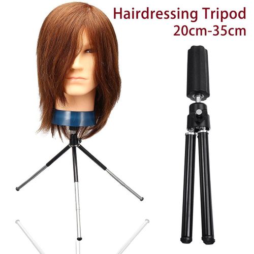 Wig Hairdresser Training Head Clamp Stand - The Wig Outlet