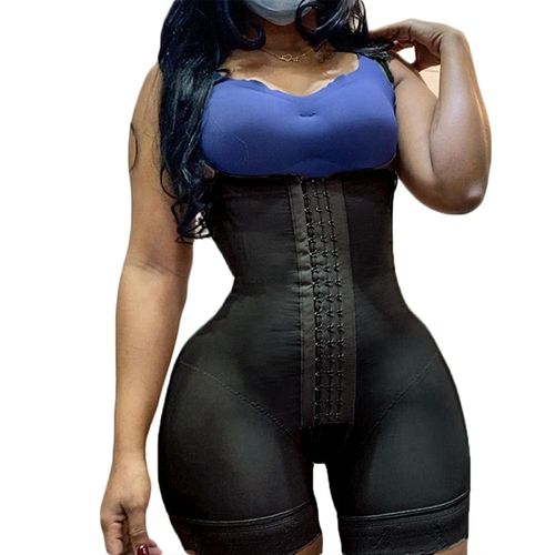 Womens Open Bust Thong Bodysuit Shapewear Waist Trainer Corset