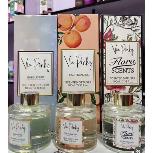 product_image_name-Generic-Via Pinky BUBBLEGUM Scented Reed Diffuser 100ml & Peach Dancing 3Pcs Combo-1