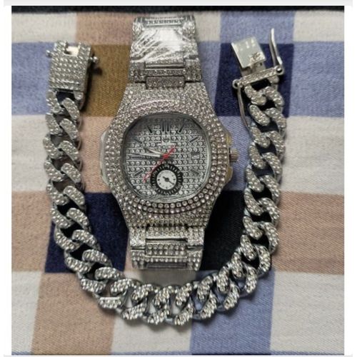 product_image_name-Fashion-Silver Watch & Hand Chain-1