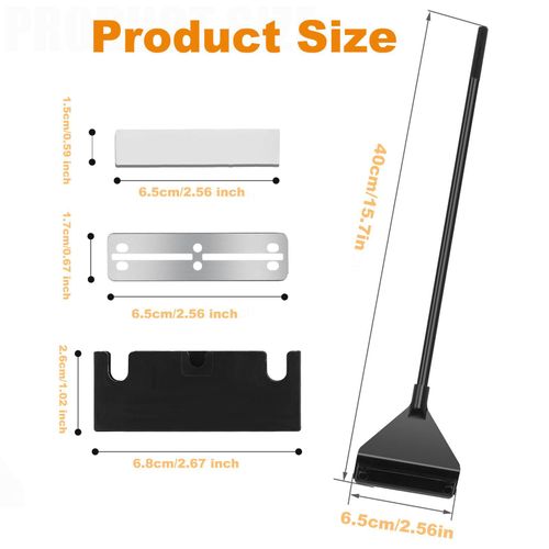 Litoott Algae Scraper for Glass Aquariums 15.7"Handheld Scraper Cleaning Razor - image 3