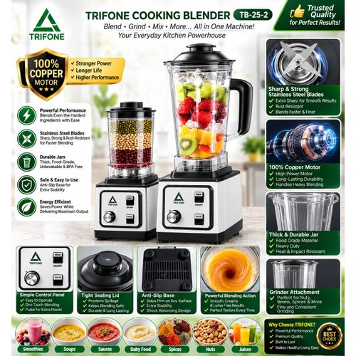 Generic  2liters 9000W Commercial Power Blender Fast & Powerful blender and grinder - image 2