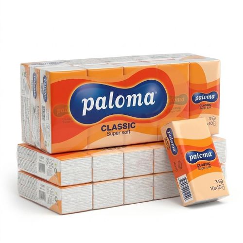 Paloma Classic Super Soft Pocket Tissues (10 Packs x 10 Tissues)