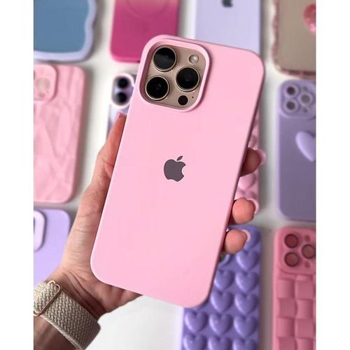 product_image_name-Generic- Pink  iphone 15 Pro Max Premium Silicone Case with Camera Protection – Shockproof & Scratch-Resistant-1